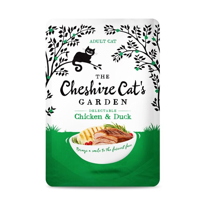The Cheshire Cat's Garden Chicken and Duck Cat Pouch 8x85g